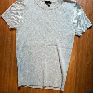 Dynamite Grey Short Sleeve Tee Classic Crew Neck